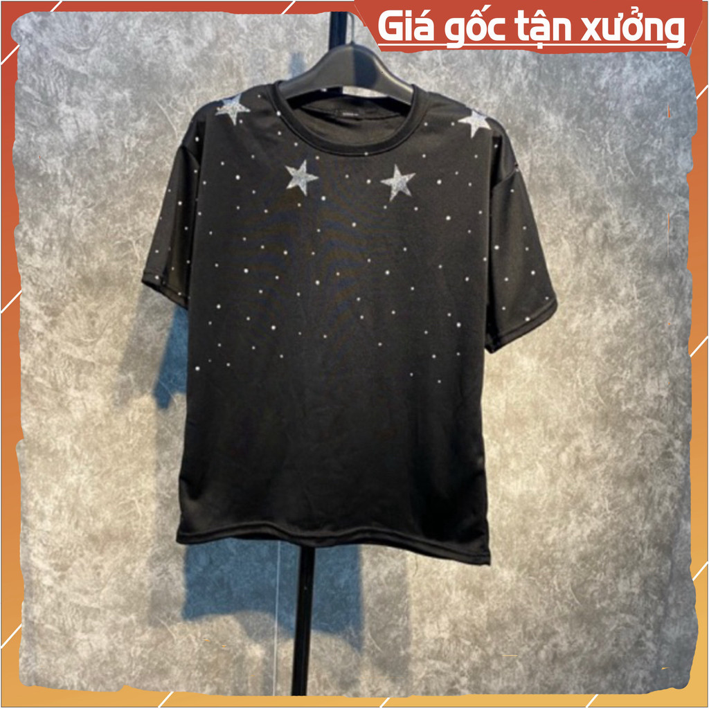 Áo thun nam nữ ngôi sao  unisex form rộng, áo phông tay lỡ Sinsoledad chất cotton 4 chiều mẫu mới 2026