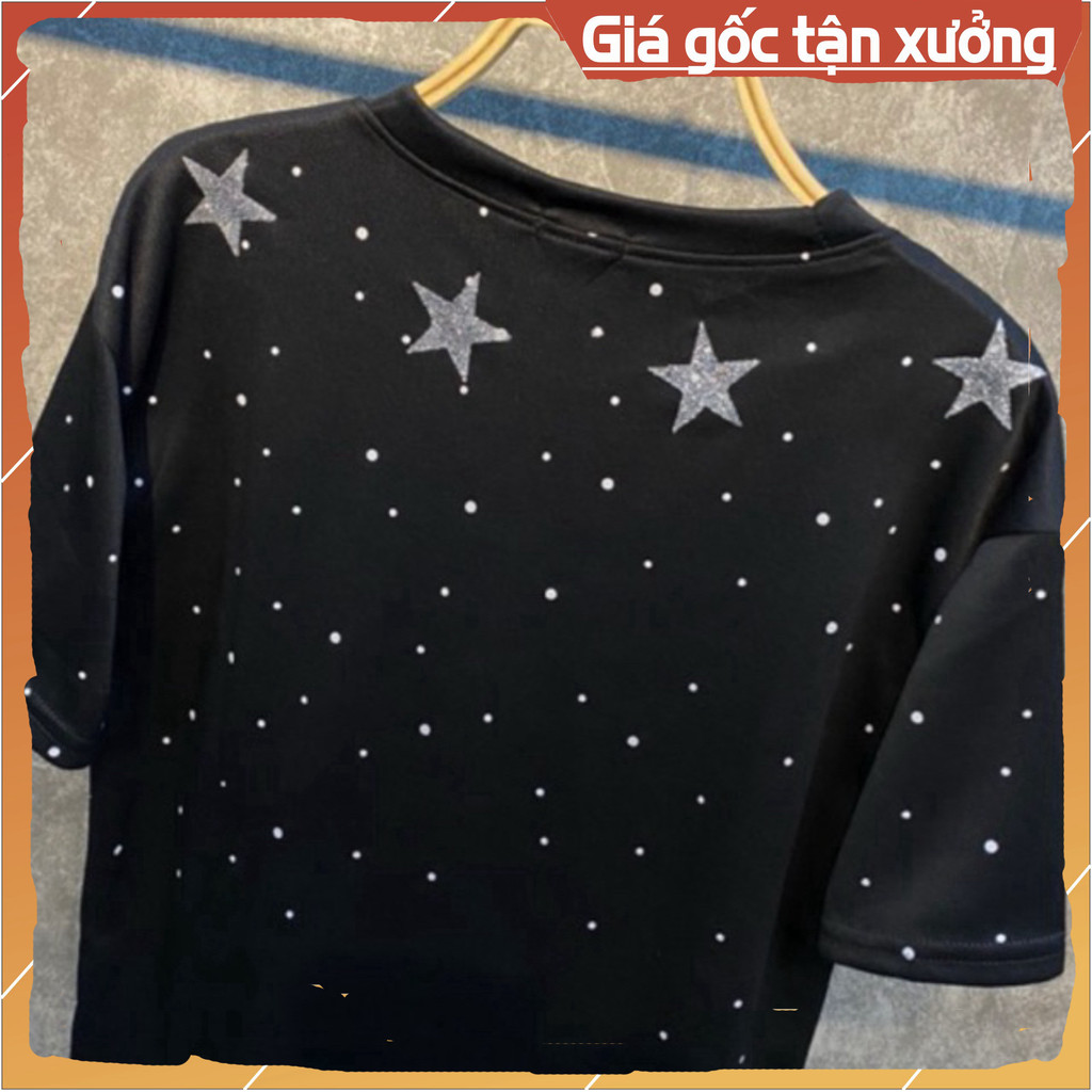 Áo thun nam nữ ngôi sao  unisex form rộng, áo phông tay lỡ Sinsoledad chất cotton 4 chiều mẫu mới 2026