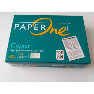 Combo giấy In A5/A4 Paper One 100 Tờ + Túi Clear | Giấy In Cao Cấp 70-80gsm, Mịn-Nam Dương
