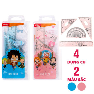 📐 BỘ THƯỚC HỌC SINH 4 MÓN HỒNG HÀ 3476 – EKE, THƯỚC KẺ, ĐO ĐỘ, TRONG SUỐT CHÍNH XÁC | VPP NAM DƯƠNG