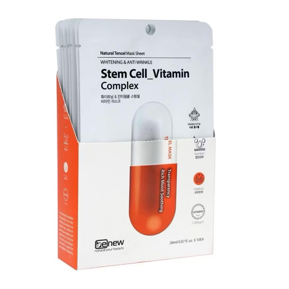Đắp mặt nạ cao cấp trắng da, cấp ẩm, chống lão hoá BENEW Vitamin Complex 26ml