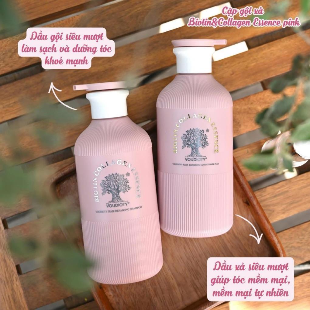 Cặp Dầu Gội Xả Biotin Essence Giảm rụng tóc, kiềm dầu, ngăn gàu, phục hồi hư tổn 500ml