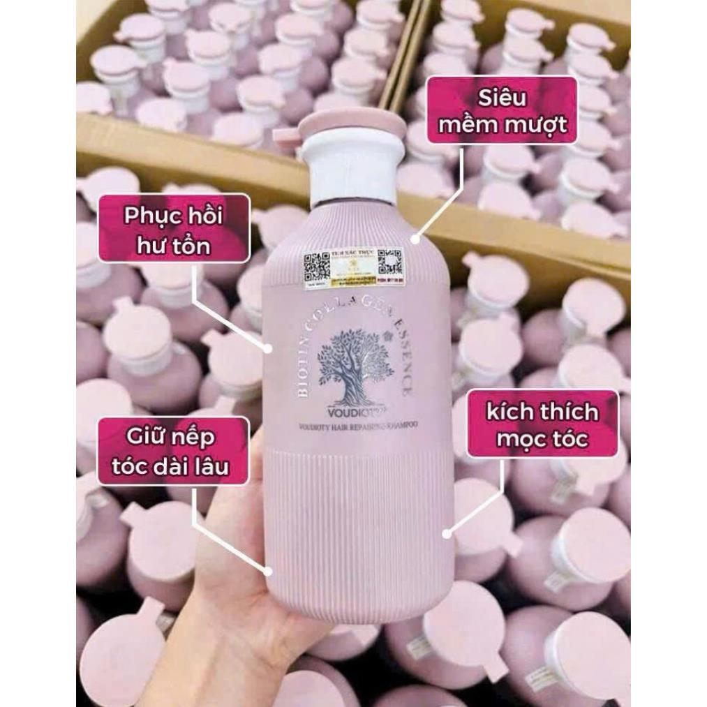 Cặp Dầu Gội Xả Biotin Essence Giảm rụng tóc, kiềm dầu, ngăn gàu, phục hồi hư tổn 500ml