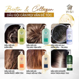 Cặp Gội Xả BIOTIN COLLAGEN VOUDIOTY Mềm Mượt, Giảm Rụng Tóc, Ngăn Ngừa Gàu Chính Hãng