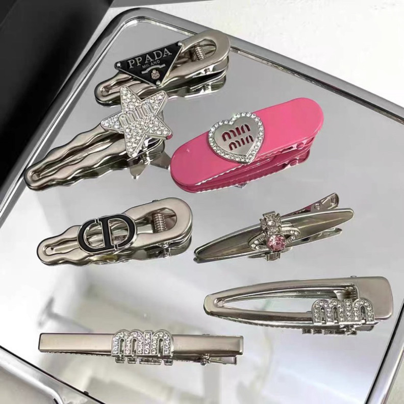 Set 7 kẹp tóc SIN kim loại Min Min đính đá cao cấp