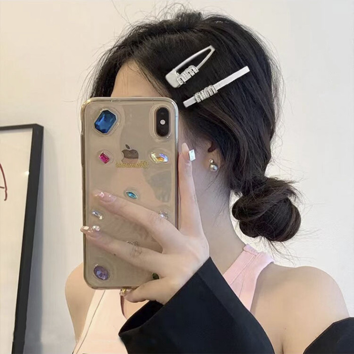Set 7 kẹp tóc SIN kim loại Min Min đính đá cao cấp