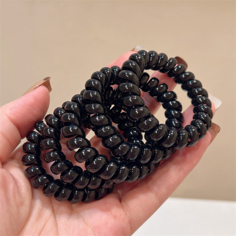 Set 5 Dây buộc tóc lò xo, chun lò xo nhiều màu bản lớn Sin Thiết kế sang trọng