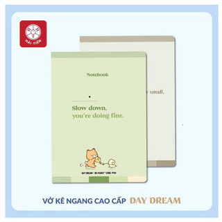 Vở kẻ ngang Day Dream 80/120/200 trang – Vở học sinh, bìa pastel cao cấp, notebook ghi chép