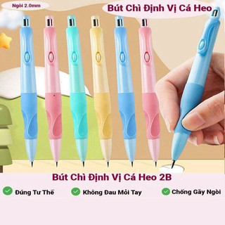 Bút chì kim cá heo 2B 2.0mm – Viết êm, ngòi to chống gãy, phù hợp học sinh