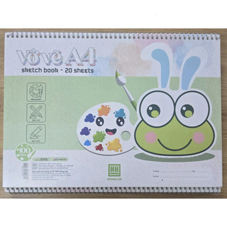 Vở vẽ A4 lò xo Hồng Hà Ếch Cốm 8155 – Giấy dày, bìa đẹp, sáng tạo mỗi ngày