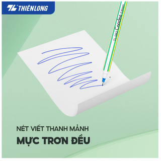 Combo 10/20 Bút bi Thiên Long TL-093 ngòi 0.6mm viết êm, nhẹ, có nắp đậy