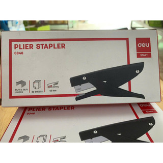 Dập ghim Deli E0346 cầm tay – Dập mạnh, bền đẹp, ghim tối đa 30 tờ
