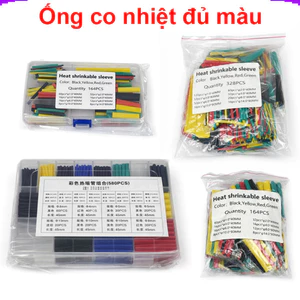 Ống co nhiệt, co dây điện, đầu nối đủ loại màu sắc kích thước