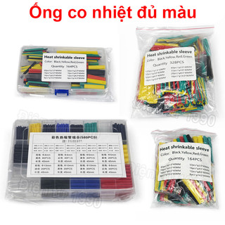 Ống co nhiệt, co dây điện, đầu nối đủ loại màu sắc kích thước