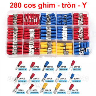 Hộp đầu cos đủ loại, cos ghim, nhét, Y, tròn, nối T, xoắn tiện dụng