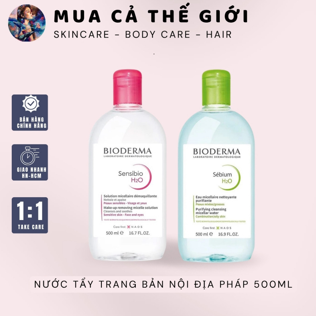 Nước tẩy trang bản nội địa Pháp Bio 500ml