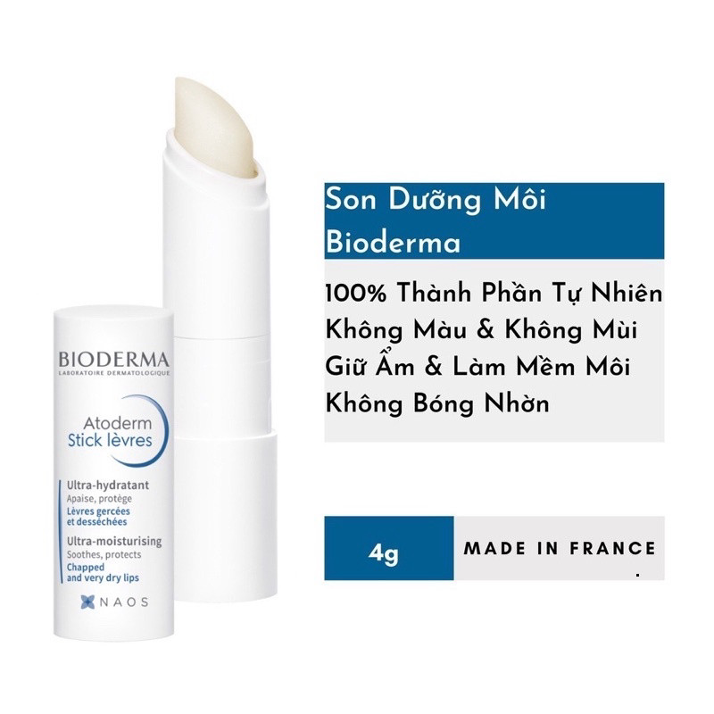 Son dưỡng môi bioderm dưỡng ẩm làm mềm môi