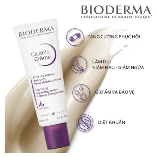 Kem dưỡng Bioderma Cicabio Creme | Kem dưỡng cấp ẩm phục hồi và làm dịu da