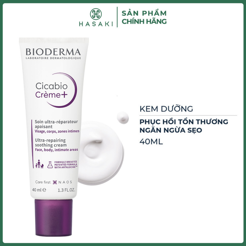 [DAILY] Kem Dưỡng Bioderma Phục Hồi Da Tổn Thương Và Ngừa Sẹo 40ml Hasaki Sản Phẩm Chính Hãng