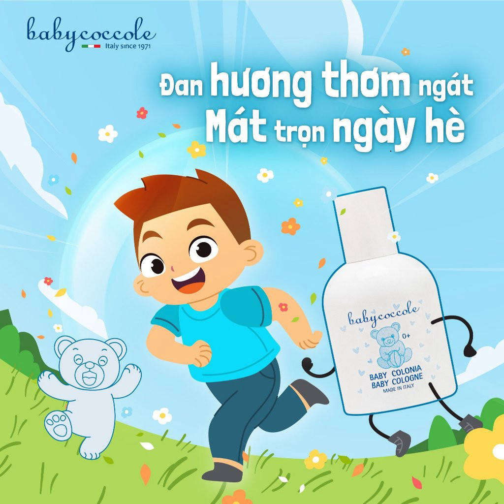 Nước Hoa Cho Bé Babycoccole 0M+ Chiết Xuất Hoa Sen An Toàn Cho Trẻ Sơ Sinh & Em Bé 50ml SSVL