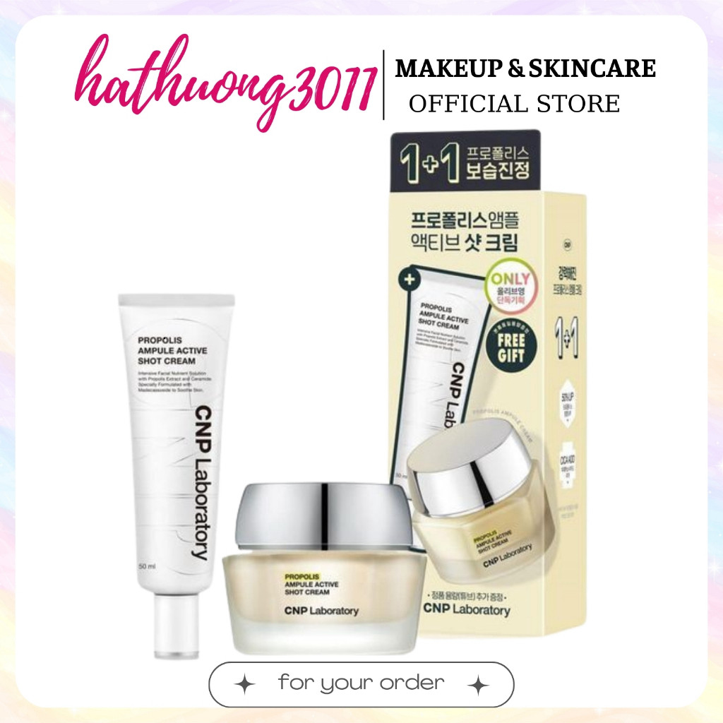 Kem dưỡng keo ong CNP Laboratory Propolis Ampule Active Shot Cream