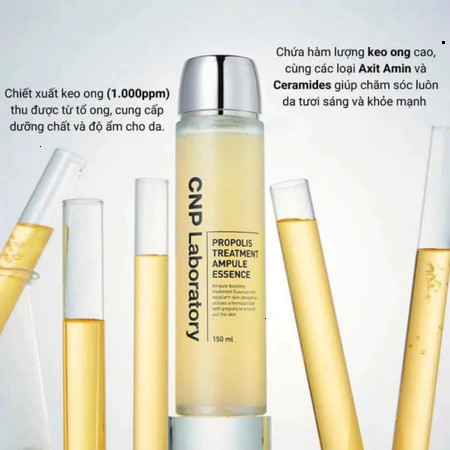 Nước Thần Keo Ong Cấp Ẩm, Phục Hồi Da CNP Laboratory Propolis Treatment Ampule Essence 150ml