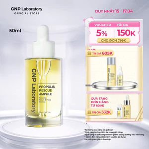 Tinh chất keo ong cho da dầu phục hồi làn da tẩy tế bào chết CNP Propolis Rescue Ampule 50ML