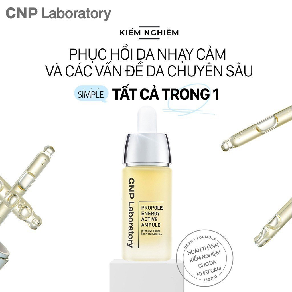 [CNP Laboratory Official] Tinh chất tái tạo phục hồi da chiết xuất keo ong CNP Propolis Energy Active Ampule 35ml