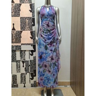 Đầm dự tiệc không tay hoa vnxk dư LAURA