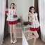 Set Nữ Áo Cánh Tiên In Tim Đỏ Kèm Quần Thời Trang Mặc Đi Chơi, Check-in Siêu Xinh Luna