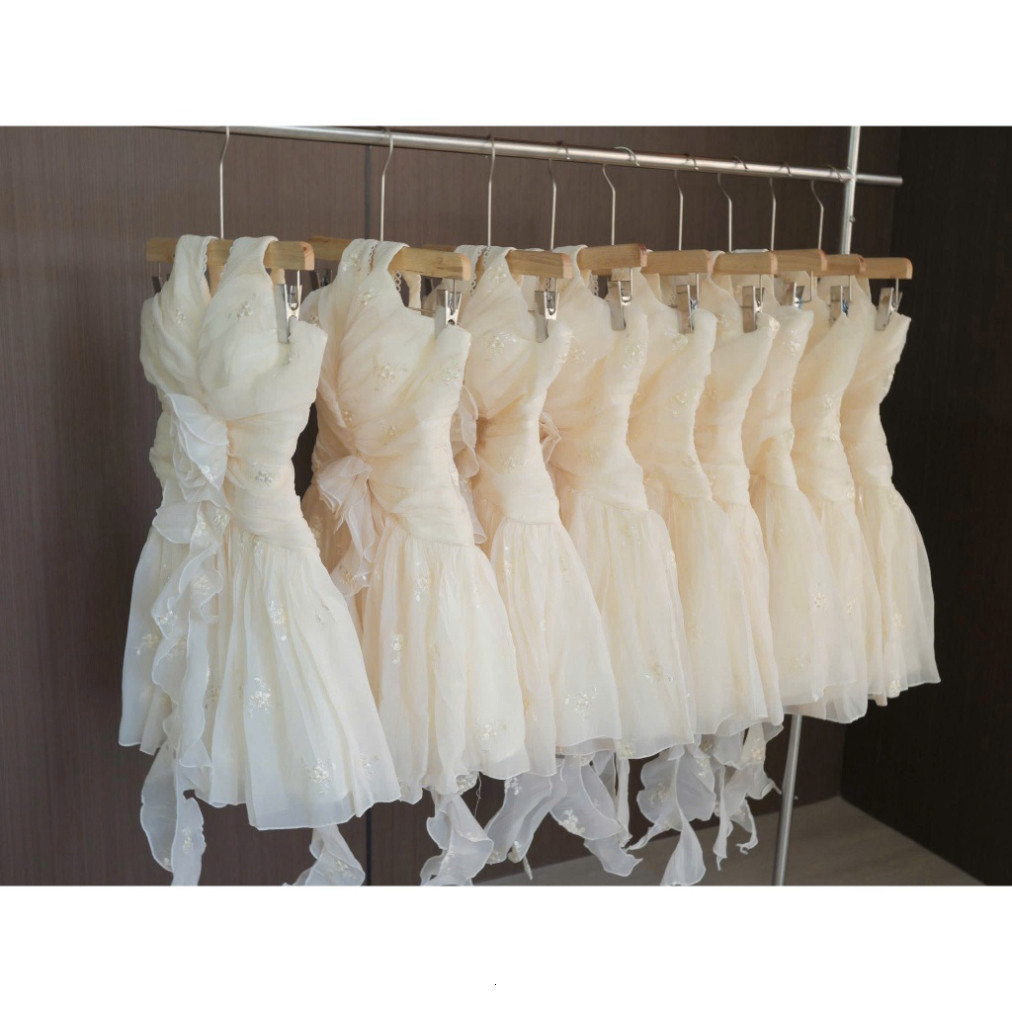 [Luna chọn] Đầm Dài Thiết Kế Cổ Yếm Phối Ren Voan Tơ Xoè Thanh Lịch, Đính Bông Dễ Thương, Mặc Dự Tiệc Luna