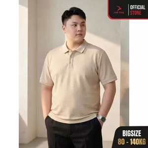 Áo Polo Nam Bigsize 80-140KG AKYOO Cao Cấp Cotton Co Giãn, Thâm Hút Mồ Hôi, Áo Polo Bigsize - PL SUA