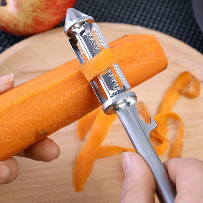 Dụng cụ nạo + bào sợi rau củ quả đa năng - gọt vỏ trái cây bằng inox
