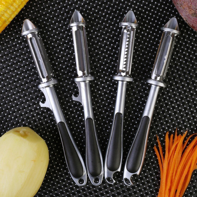 Dụng cụ nạo + bào sợi rau củ quả đa năng - gọt vỏ trái cây bằng inox