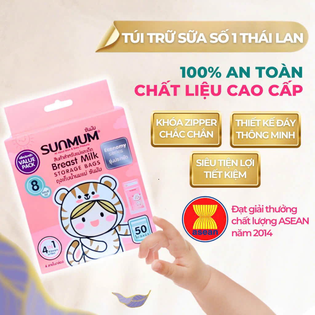 Combo túi trữ sữa Sunmum 250ml
