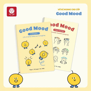 Vở Haplus Good Mood 80 trang – Giấy 70gsm mịn đẹp, viết êm, ghi chép mỗi ngày