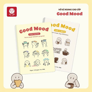 Vở Haplus Good Mood 80 trang – Giấy 70gsm mịn đẹp, viết êm, ghi chép mỗi ngày