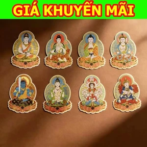SAL LỚN - ĐÃ GIA TRÌ - Miếng Dán Phật 8 Vị Phật Bản Mệnh Của 12 Con Giáp Trang Trí Cho Điện Thoại