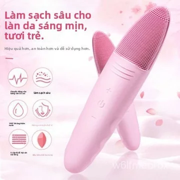 Máy rửa mặt siêu âm, máy rửa mặt silicon siêu âm, máy massage mặt tại nhà, máy làm sạch lỗ chân lông, máy massage.