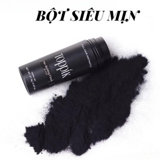 Bột Phủ Tóc Toppik 27.5G | Che Hói Đỉnh Đầu Làm Dày Tóc Keratin Siêu Mịn Tự Nhiên Màu Đen