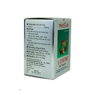 [CHÍNH HÃNG] L-Cystine Phils Lin - Viên Uống Đẹp Da, Dưỡng Da, Chống Lão Hoá, Rụng Tóc (Hộp 60 Viên)