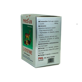 [CHÍNH HÃNG] L-Cystine Phils Lin - Viên Uống Đẹp Da, Dưỡng Da, Chống Lão Hoá, Rụng Tóc (Hộp 60 Viên)
