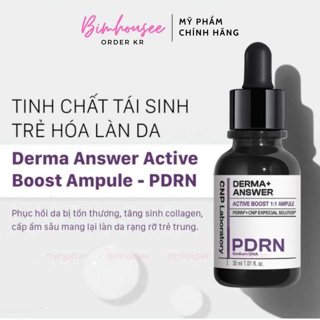 Tinh chất Serum dưỡng trắng căng bóng trẻ hoá da CNP PDRN cá hồi Thank You Farmer Miracle Age Repair