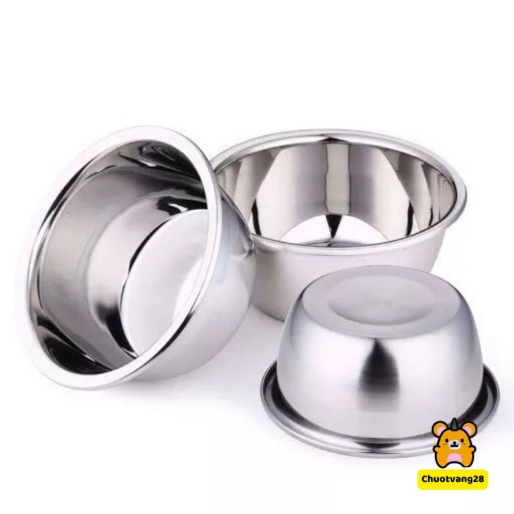 Chậu tô thau sâu inox(304) siêu dày đa năng đủ size 18-20-22- 24-26-30-32-34-36-38-40cm