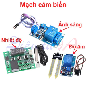 Mạch Cảm biến độ ẩm đất, ánh sáng, nhiệt độ