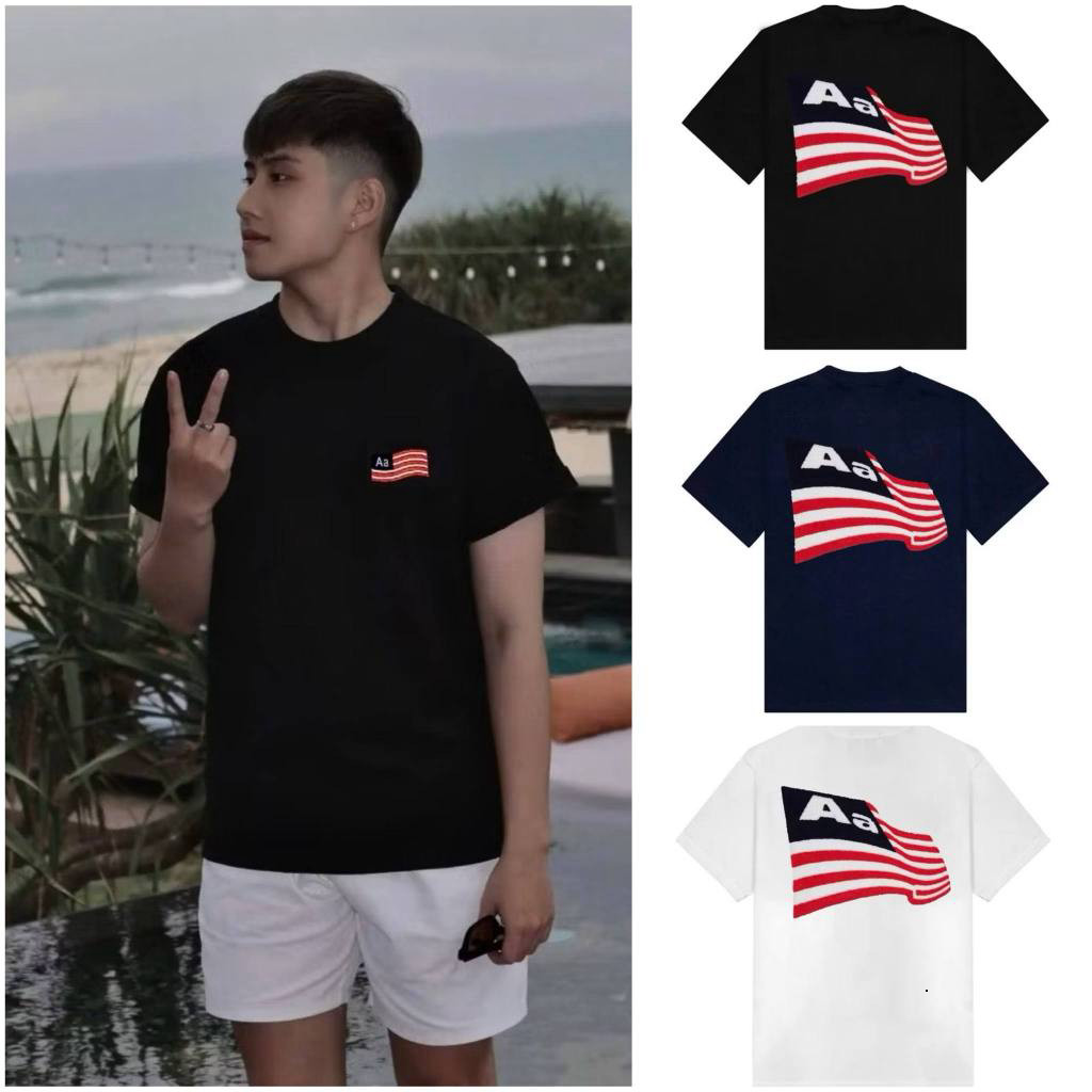 Áo Thun Trend In Aa Lá Cờ Nam Nữ Mặc Mùa Hè Chất Thun Mát Co Dãn Nhẹ Hot Trend 2026