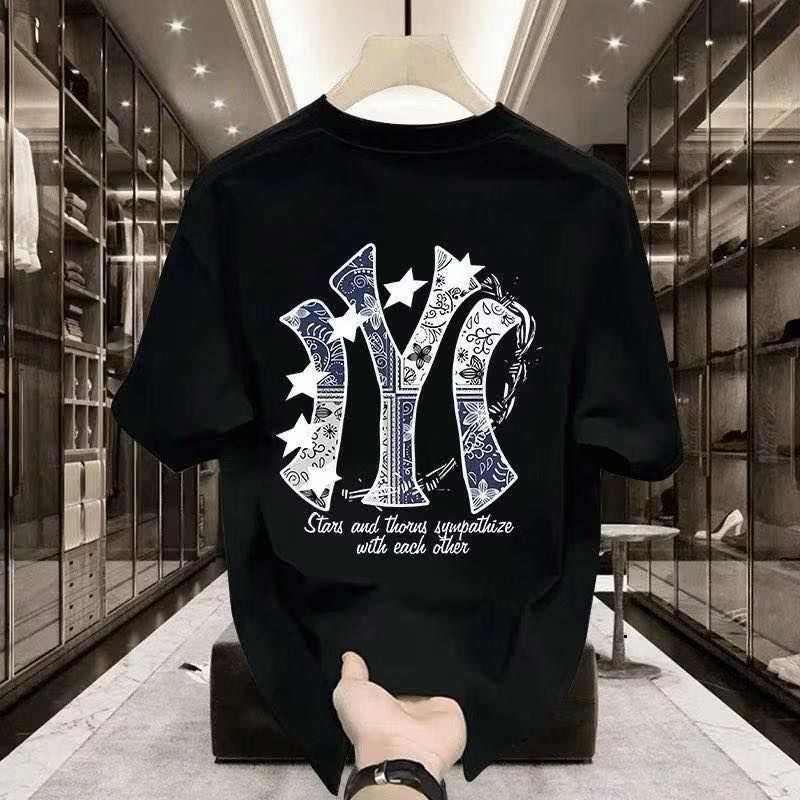 Áo Thun MLB In Chữ N,Y Sau Áo,Áo Thun Cổ Tròn Vải Co Dãn Thấm Hút Chất Cootong Hot Trend 2026