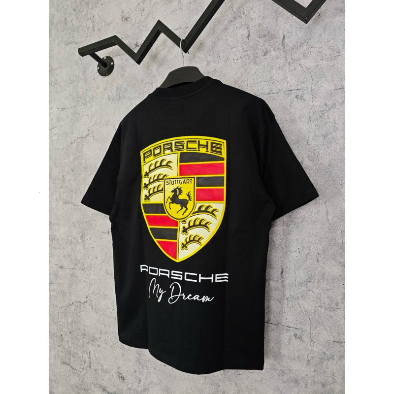 Áo Thun PORSCHE In LOgo Siêu Đẹp CHất Liệu Cootong Pha Hai Chiều Cao Cấp Hot Trend 2026