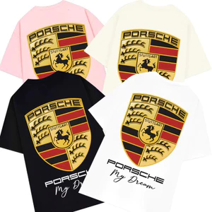 Áo Thun In Posche Hai Mặt Chất Vải Co Dãn Menswear Hot Trend 2026