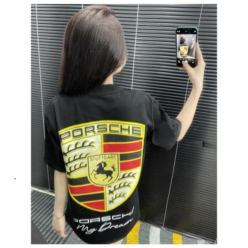 Áo Thun In Posche Hai Mặt Chất Vải Co Dãn Menswear Hot Trend 2026